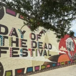 food truck at Day of the Dead festival in Denton Texas